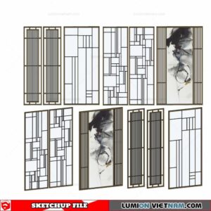 CNC Wall Panel - Sketchup Models By Cuong Covua