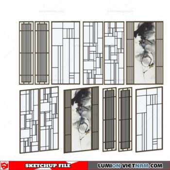 CNC Wall Panel - Sketchup Models By Cuong Covua