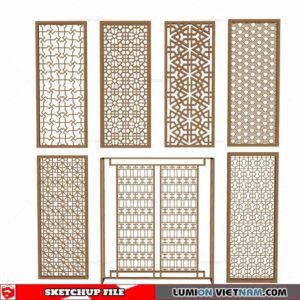 CNC Wall Panel - Sketchup Models By Cuong Covua