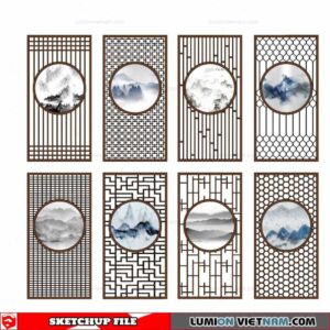 CNC Wall Panel - Sketchup Models By Cuong Covua