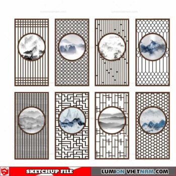 CNC Wall Panel - Sketchup Models By Cuong Covua