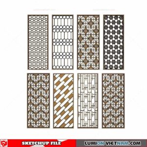 CNC Wall Panel - Sketchup Models By Cuong Covua
