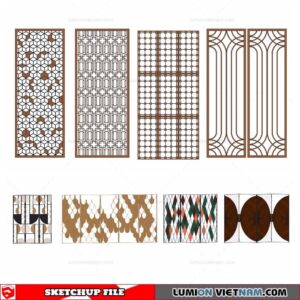 CNC Wall Panel - Sketchup Models By Cuong Covua