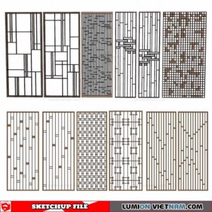 CNC Wall Panel - Sketchup Models By Cuong Covua