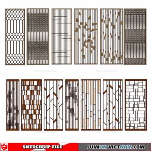CNC Wall Panel - Sketchup Models By Cuong Covua