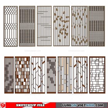 CNC Wall Panel - Sketchup Models By Cuong Covua