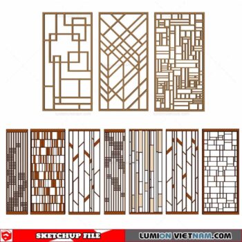 CNC Wall Panel - Sketchup Models By Cuong Covua