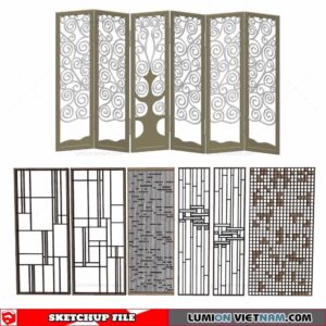 CNC Wall Panel - Sketchup Models By Cuong Covua