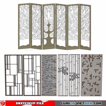 CNC Wall Panel - Sketchup Models By Cuong Covua