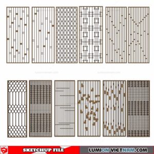 CNC Wall Panel - Sketchup Models By Cuong Covua