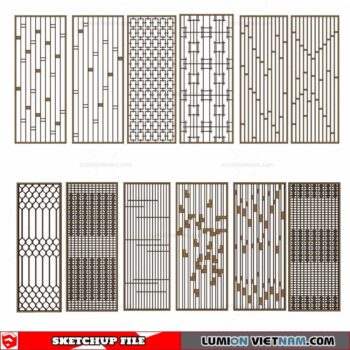 CNC Wall Panel - Sketchup Models By Cuong Covua