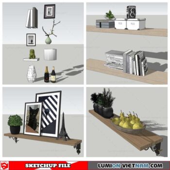 Decor On Self - Sketchup Models By Nha Tay