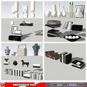 Decor On Self - Sketchup Models By Nha Tay