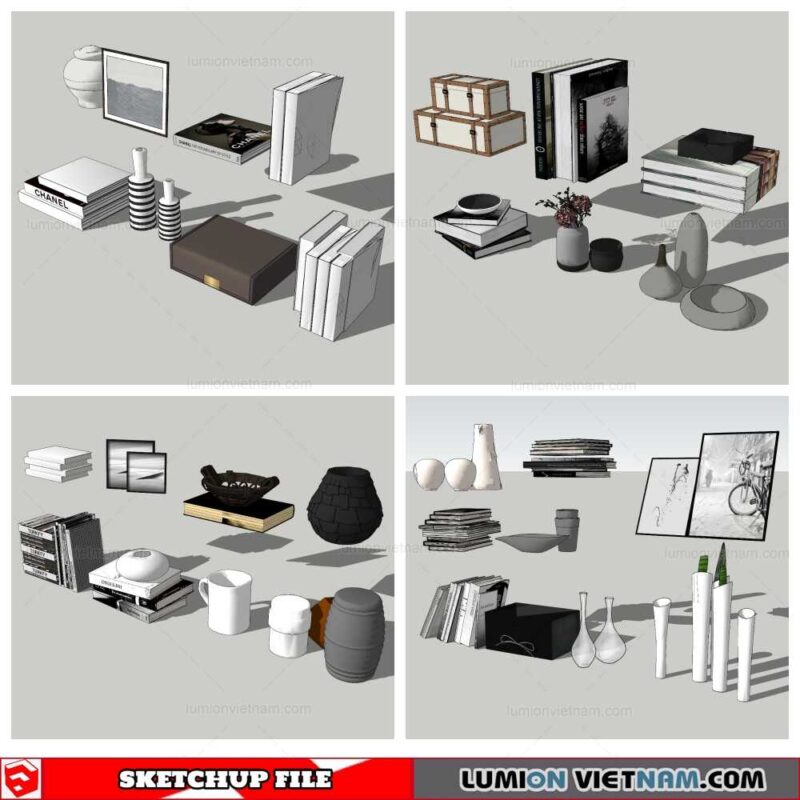 Decor On Self - Sketchup Models By Nha Tay