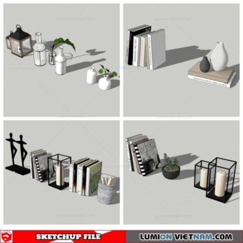 Decor On Self - Sketchup Models By Nha Tay
