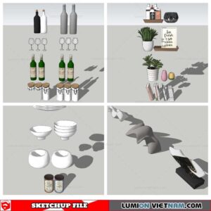 Decor On Self - Sketchup Models By Nha Tay