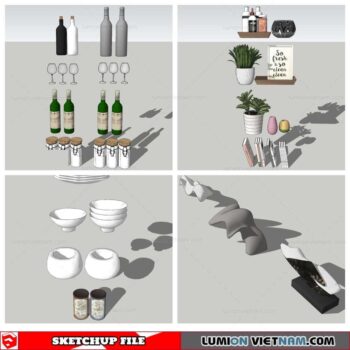 Decor On Self - Sketchup Models By Nha Tay