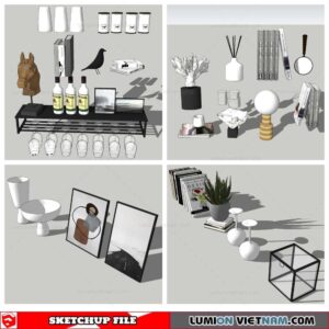 Decor On Self - Sketchup Models By Nha Tay