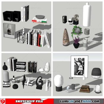 Decor On Self - Sketchup Models By Nha Tay