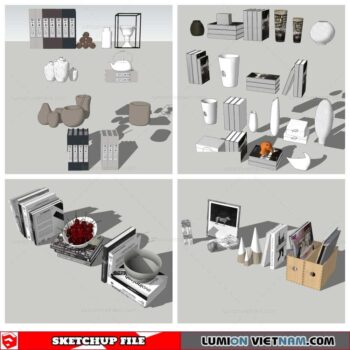 Decor On Self - Sketchup Models By Nha Tay