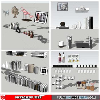 Decor On Self - Sketchup Models By Nha Tay