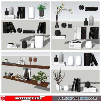 Decor On Self - Sketchup Models By Nha Tay