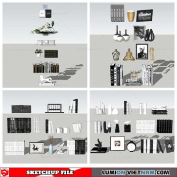 Decor On Self - Sketchup Models By Nha Tay