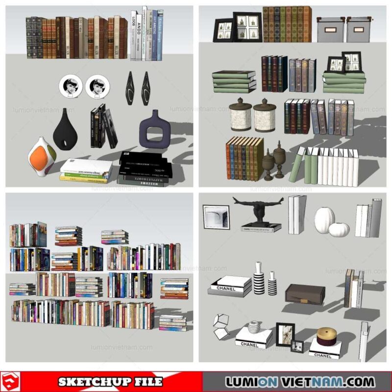Decor On Self - Sketchup Models By Nha Tay
