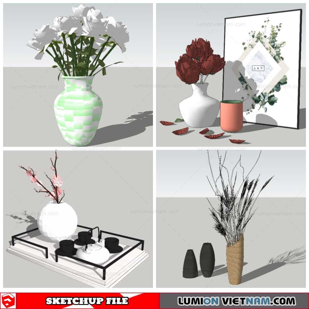 111021-Plant-Decor-(2)-Sketchup-Models