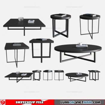 Tea Tables - Sketchup Models By Sudaily