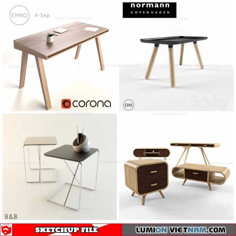 Tables - Sketchup Models By Minh Nguyen