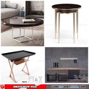Tables - Sketchup Models By Minh Nguyen