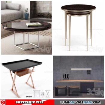Tables - Sketchup Models By Minh Nguyen