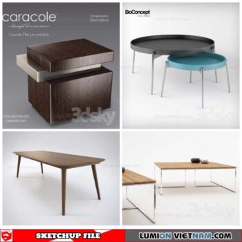 Tables - Sketchup Models By Minh Nguyen