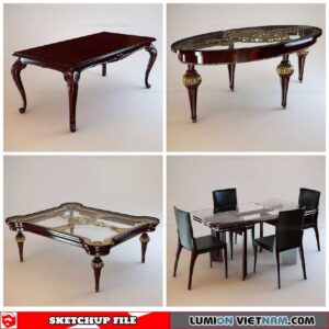 Tables - Sketchup Models By Minh Nguyen