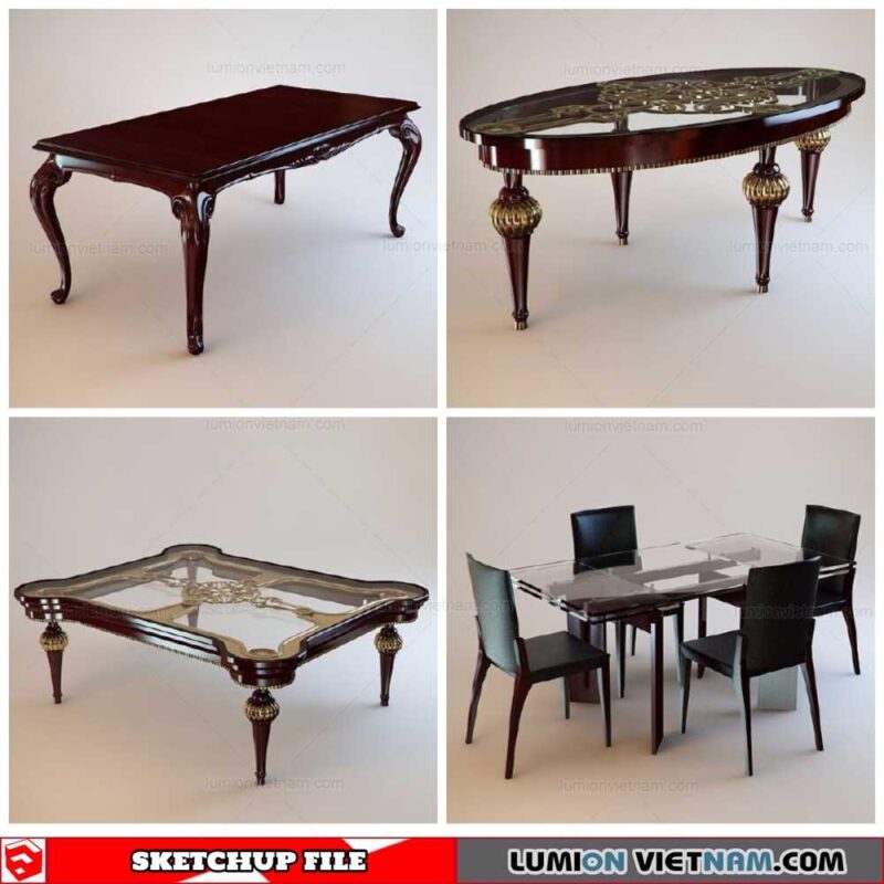 Tables - Sketchup Models By Minh Nguyen
