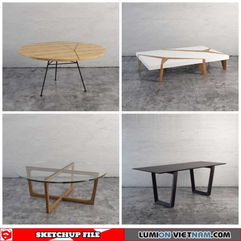 Tables - Sketchup Models By Minh Nguyen