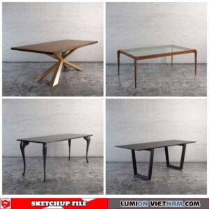 Tables - Sketchup Models By Minh Nguyen