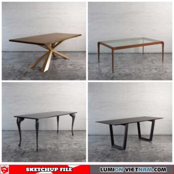 Tables - Sketchup Models By Minh Nguyen
