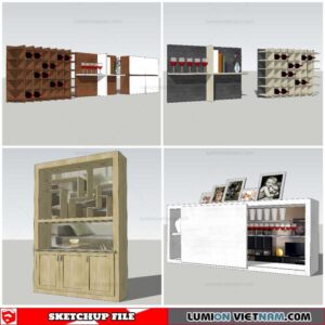Liquor Cabinet - Sketchup Models By Nha Tay