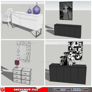 Sideboard - Sketchup Models By Nha Tay