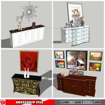 Sideboard - Sketchup Models By Nha Tay