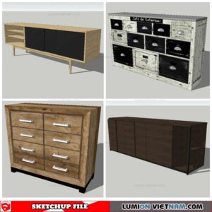 Sideboard - Sketchup Models By Nha Tay