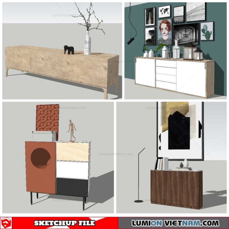 Sideboard - Sketchup Models By Nha Tay