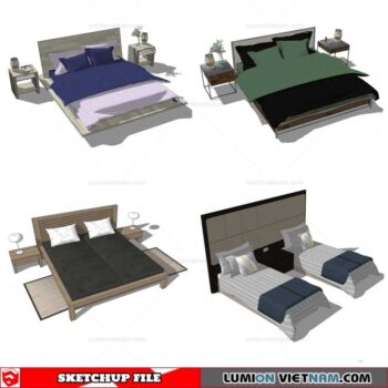 Bed - Sketchup Models By Nha Tay