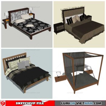 Bed - Sketchup Models By Nha Tay