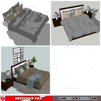 Bed - Sketchup Models By Nha Tay
