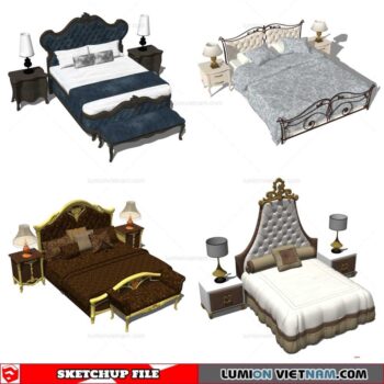 Bed - Sketchup Models By Nha Tay