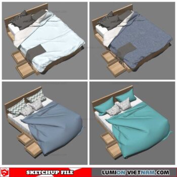 Bed - Sketchup Models By Nha Tay