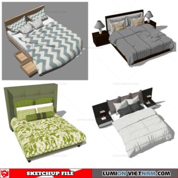 Bed - Sketchup Models By Nha Tay